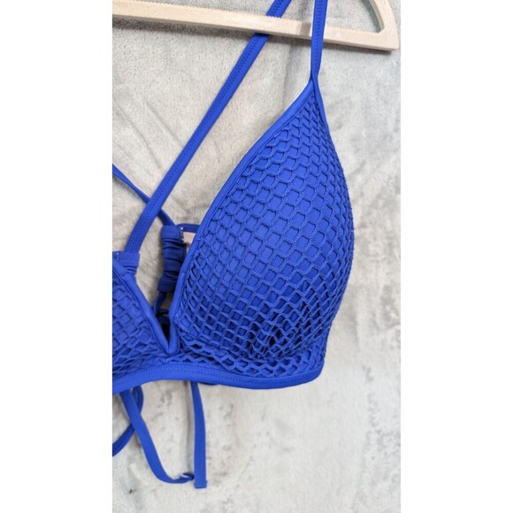 Shade & Shore Bikini Top 38B Woman's Royal Blue Underwire Beach swimwear - Picture 2 of 9